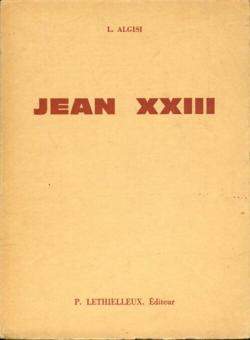 Livrenpoche : Jean XXIII - Léone Algisi - Livre