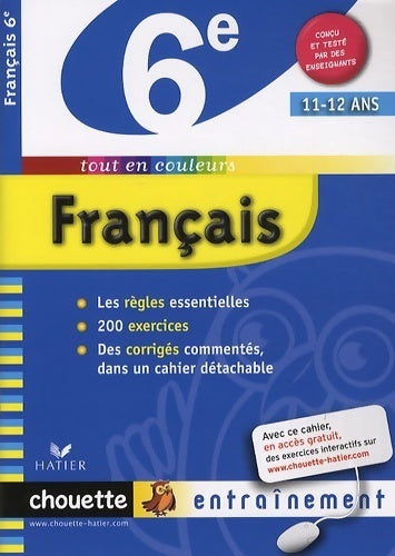 Livrenpoche : Français 6e : Cahier de révision et d'entraînement - Thierry Marquetty - Livre