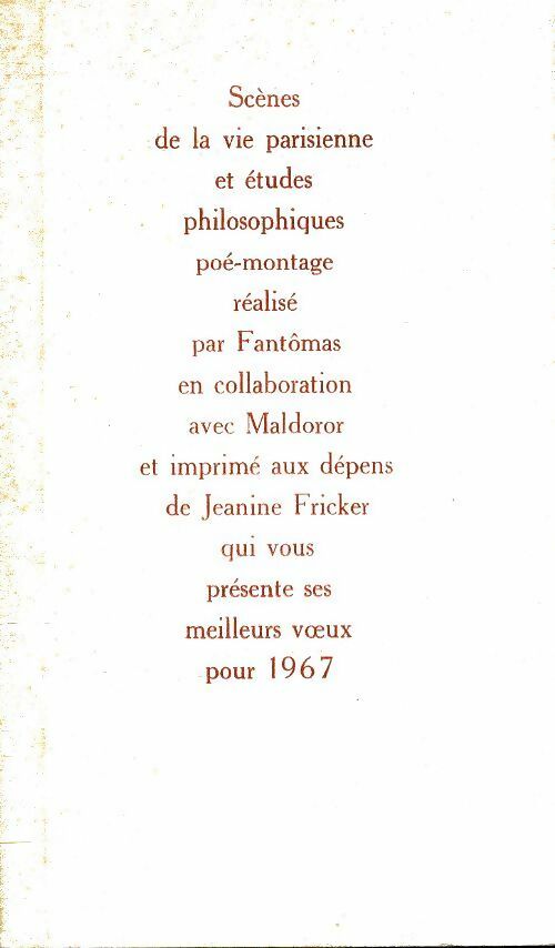 Livrenpoche : Scènes de la vie parisienne et études philosophiques - Collectif - Livre
