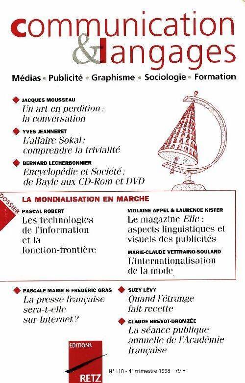 Livrenpoche : Communication et langages n°118 - Collectif - Livre