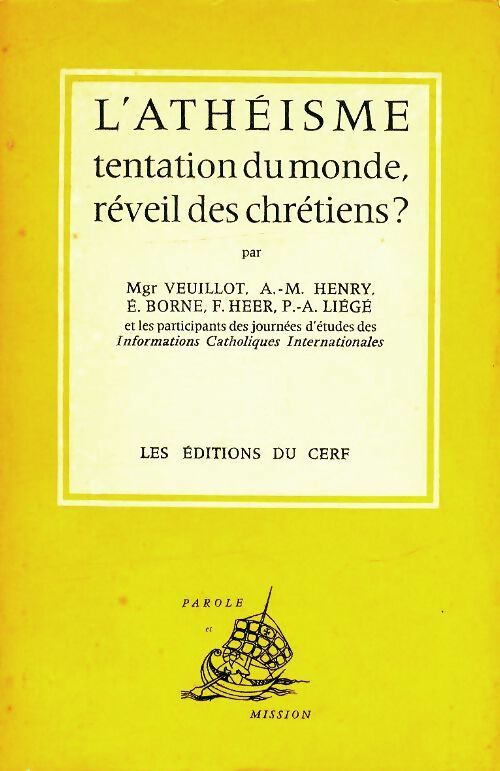 Livrenpoche : L'athéisme tentation du monde réveil des chrétiens ?  - Collectif - Livre