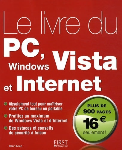 Livrenpoche : Le livre du PC,  Windows vista et internet - Henri Lilen - Livre