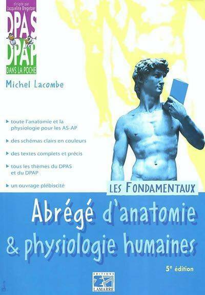 Livrenpoche : Précis d'anatomie et de physiologie humaines - Michel Lacombe - Livre
