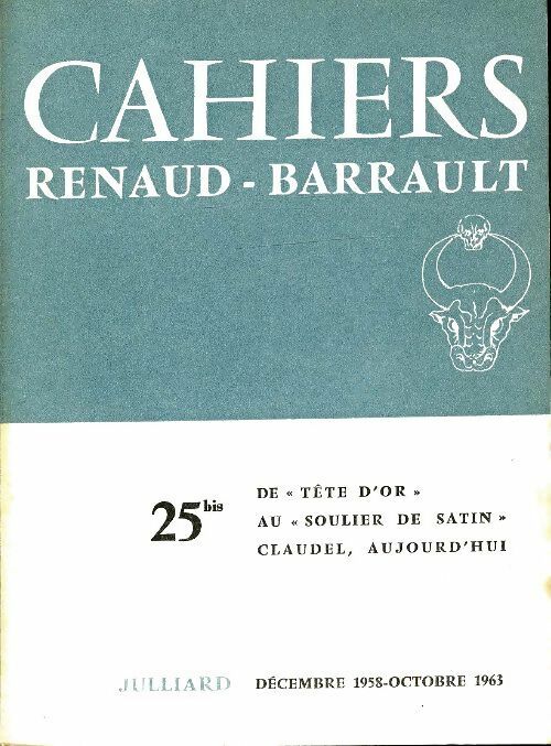 Livrenpoche : Cahiers Renaud Barrault n° 25 bis - Collectif - Livre