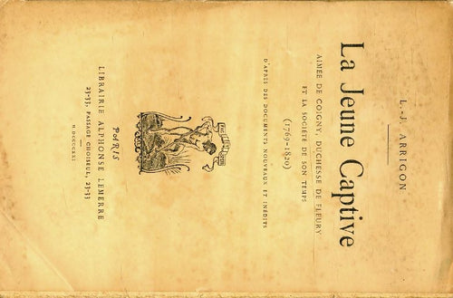 Livrenpoche : La jeune captive - L.-J Arigon - Livre