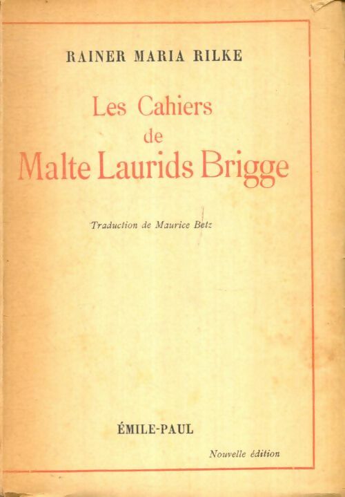Livrenpoche : Les Cahiers de Malte Laurids Brigge - Rainer Maria Rilke - Livre