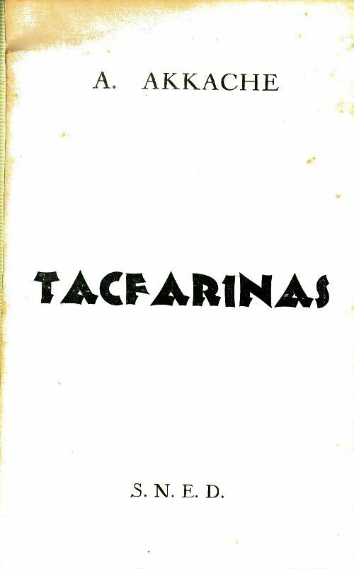 Livrenpoche : Tacfarinas - A Akkache - Livre