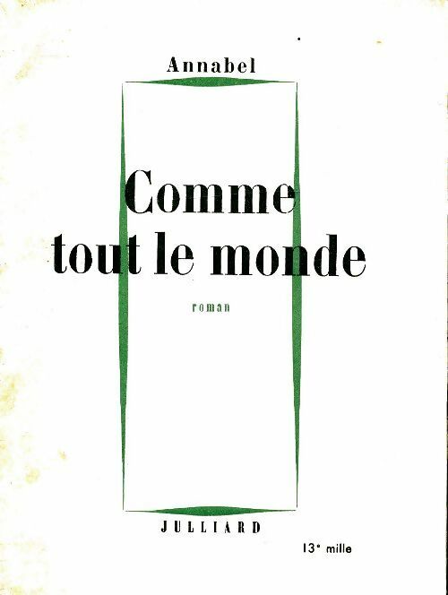 Livrenpoche : Comme tout le monde - Annabel - Livre