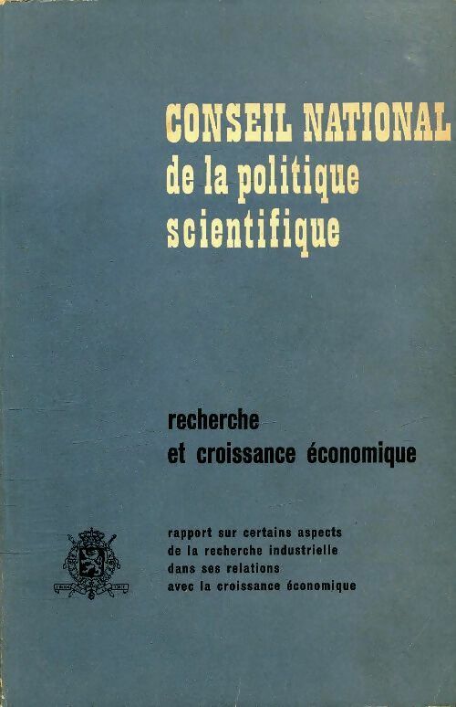 Livrenpoche : Recherche et croissance économique - Collectif - Livre