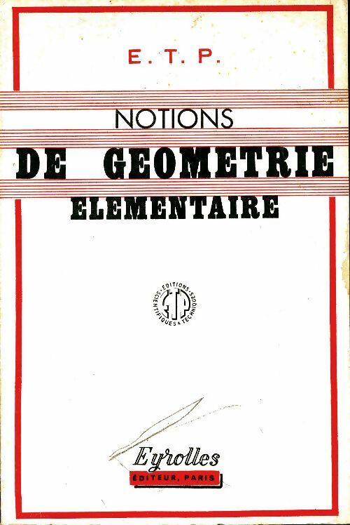 Livrenpoche : Notions de géométrie élémentaire - Collectif - Livre