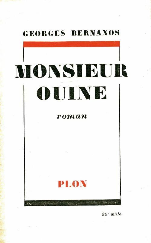 Livrenpoche : Monsieur Ouine - Georges Bernanos - Livre
