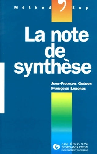 Livrenpoche : La note de synthèse - Jean-François Guédon - Livre