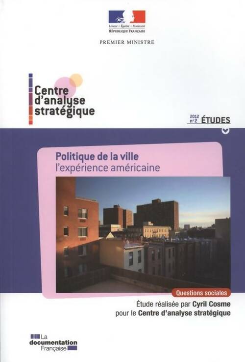 Livrenpoche : Politique de la ville. L'expérience américaine - Cyril Cosme - Livre