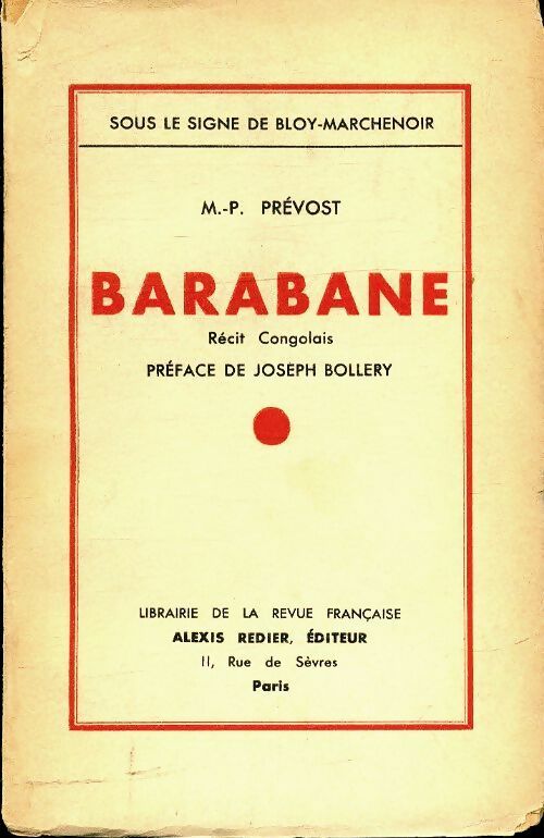 Barabane - M.-P. Prevost - Livre