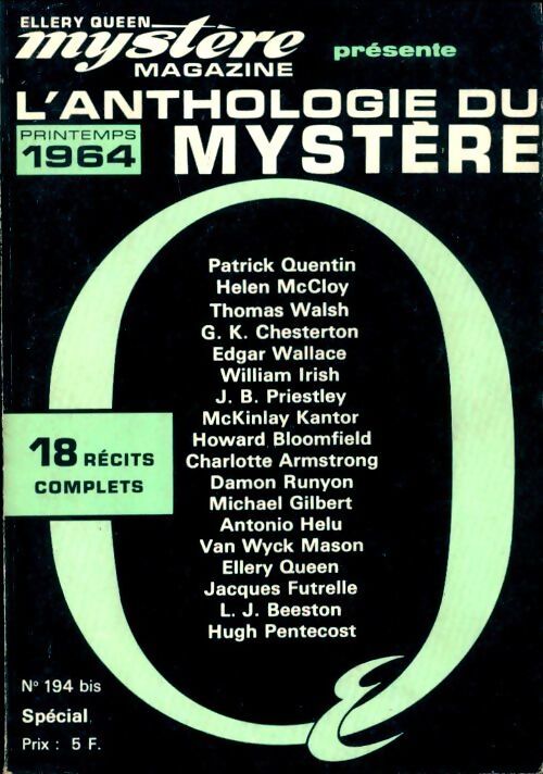 Livrenpoche : Mystère magazine spécial n°4/194 bis : L'anthologie du mystère 1964 - Collectif - Livre