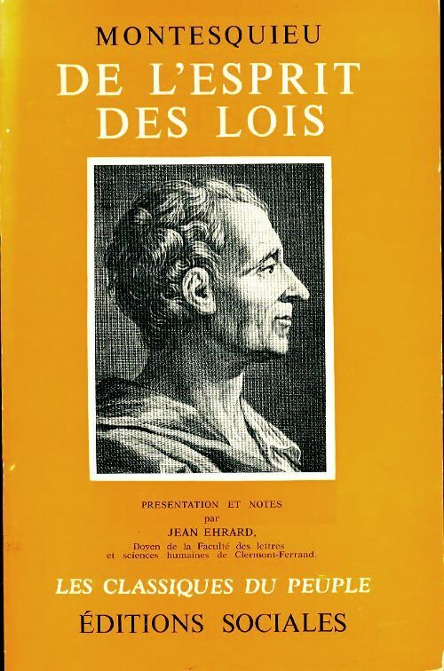 Livrenpoche : De l'esprit des lois - Charles De Montesquieu - Livre