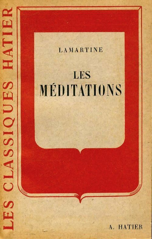 Livrenpoche : Méditations - Lamartine - Livre