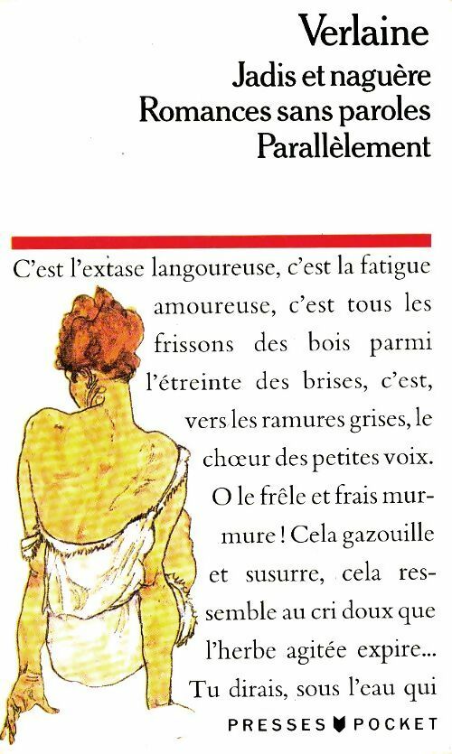 Livrenpoche : Jadis et naguère / Romances sans paroles / Parallèlement - Paul Verlaine - Livre