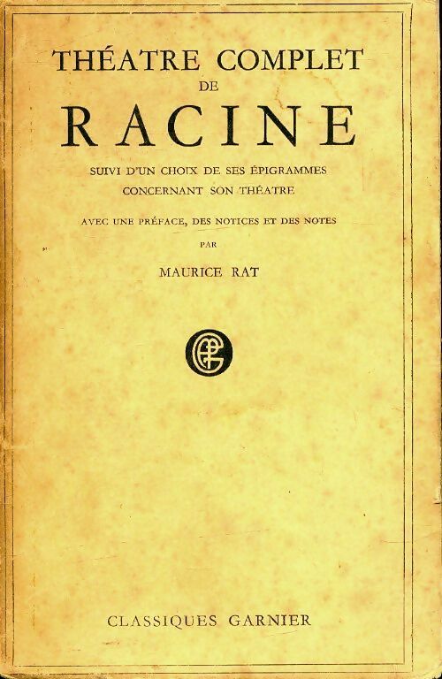 Livrenpoche : Théâtre complet - Jean Racine - Livre