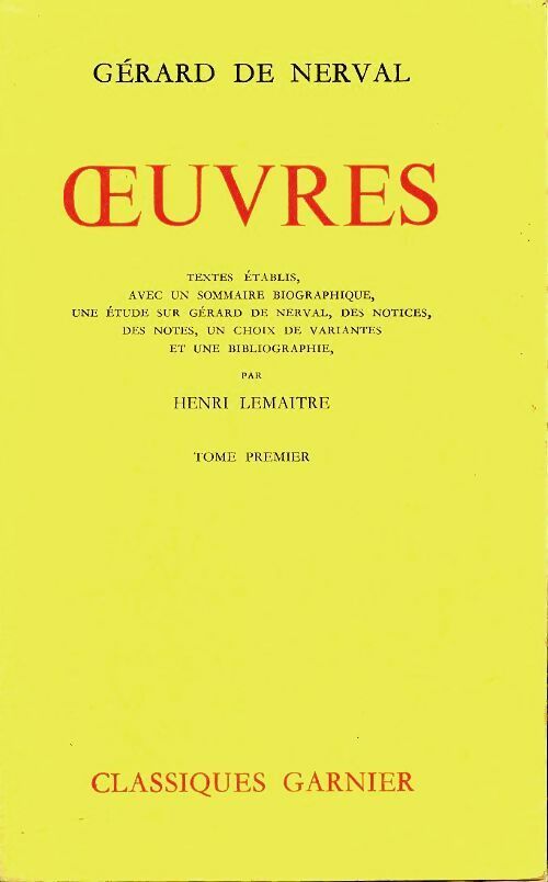 Livrenpoche : Oeuvres - Gérard De Nerval - Livre