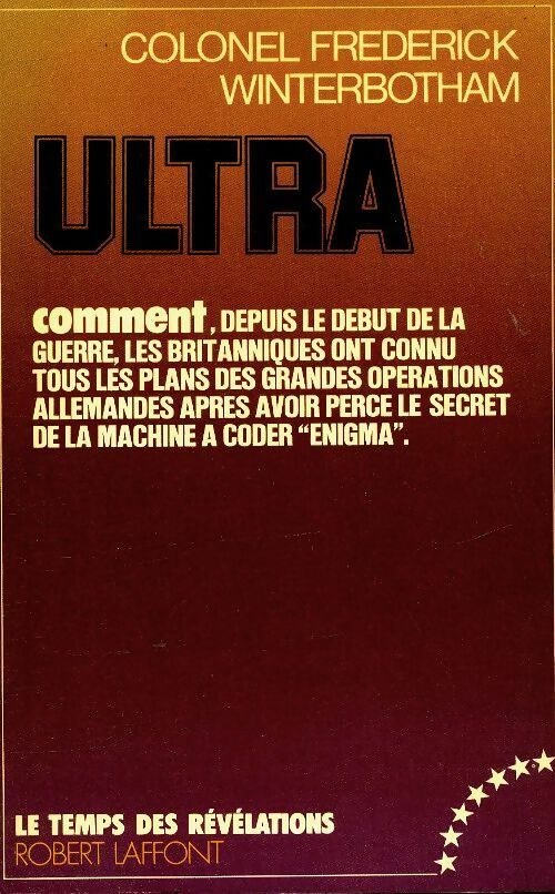Livrenpoche : Ultra - Frederick Winterbotham - Livre