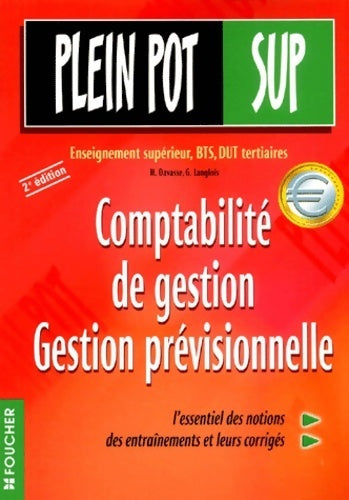 Comptabilité de gestion prévisionnelle BTS - Henri Davasse - Livre