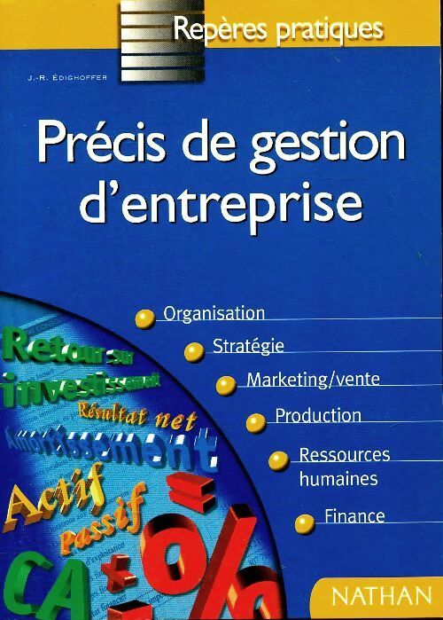 Livrenpoche : Précis de gestion d'entreprise - J.-R Edighoffer - Livre