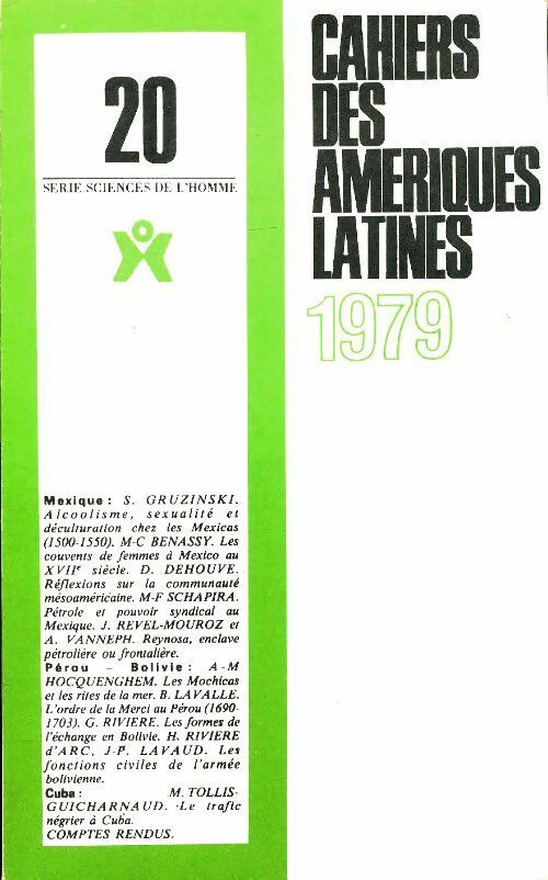 Livrenpoche : Cahiers des Amériques latines n°20 - Collectif - Livre