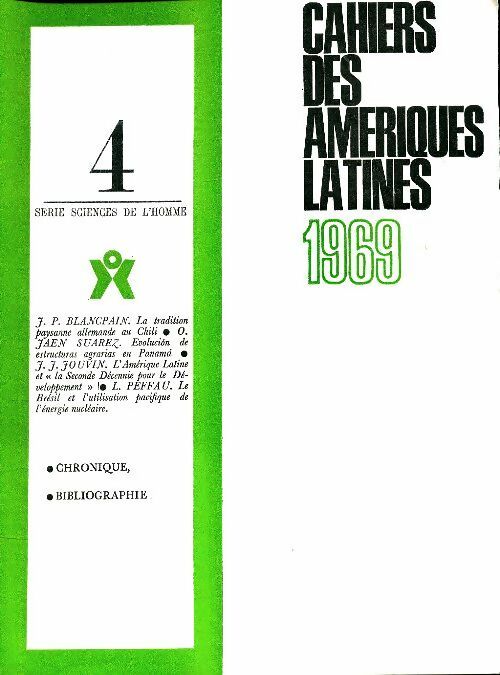 Livrenpoche : Cahiers des Amériques latines n°4 (nouvelle série) - Collectif - Livre