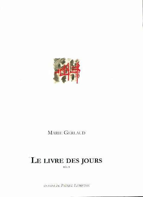 Livrenpoche : Le livre des jours - Marie Gerlaud - Livre