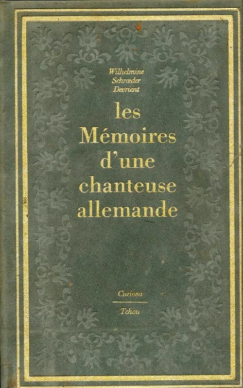 Livrenpoche : Les mémoires d'une chanteuse allemande - Inconnu - Livre
