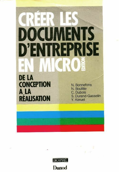 Livrenpoche : Créer les documents d'entreprise en microédition : De la conception à la réalisation - Nicole Bonnefons - Livre