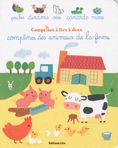 Comptines à lire à deux : Comptines des animaux de la ferme - Marion Piffaretti -  Lito poches divers - Livre