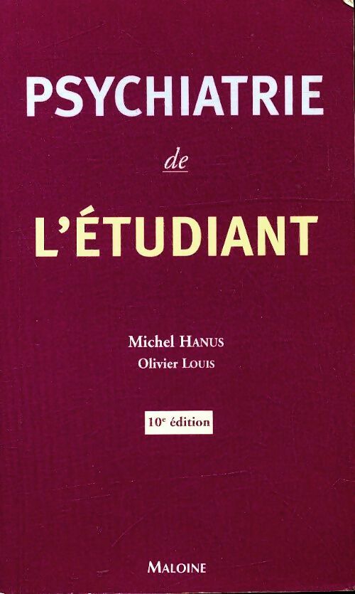 Livrenpoche : Psychiatrie de l'étudiant - Michel Hanus - Livre