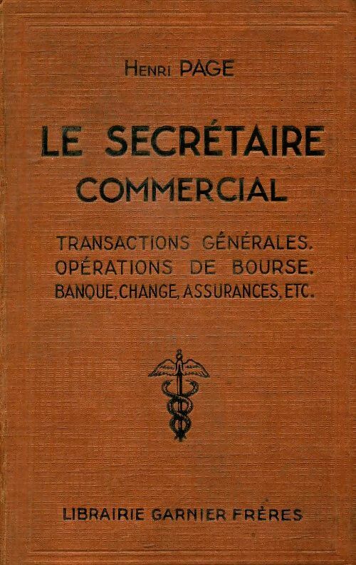 Livrenpoche : Le secrétaire commercial - Henri Page - Livre