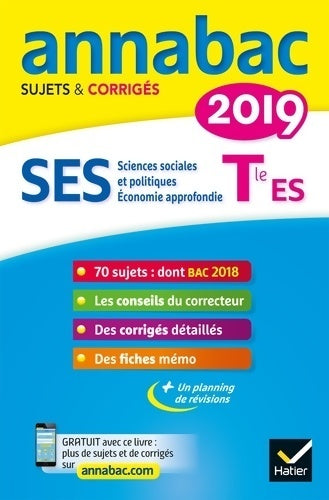 Livrenpoche :  SES Terminalle ES spécifique & spécialités : Sujets et corrigés - Sylvie Godineau - Livre