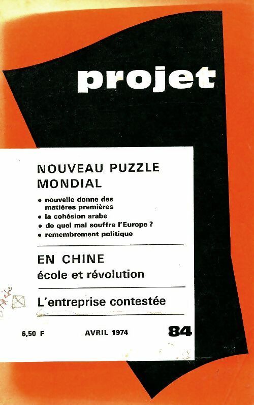 Livrenpoche : Projet n°84 : Nouveau puzzle mondial - Collectif - Livre