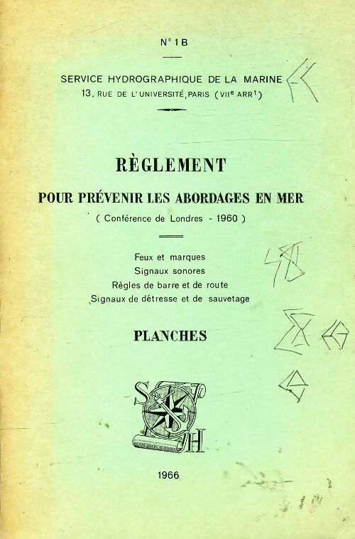 Livrenpoche : Règlement pour prévenir les abordages en mer - Inconnu - Livre