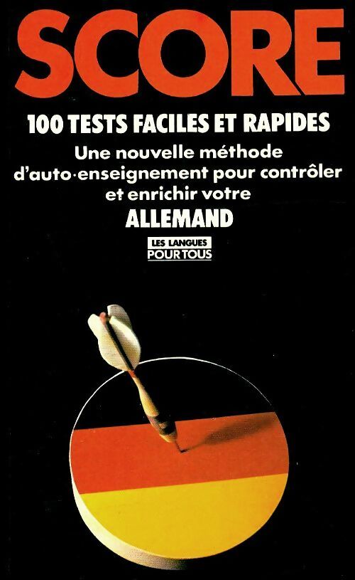 Livrenpoche : Score allemand : testez votre niveau - Jean-Paul Vernon - Livre
