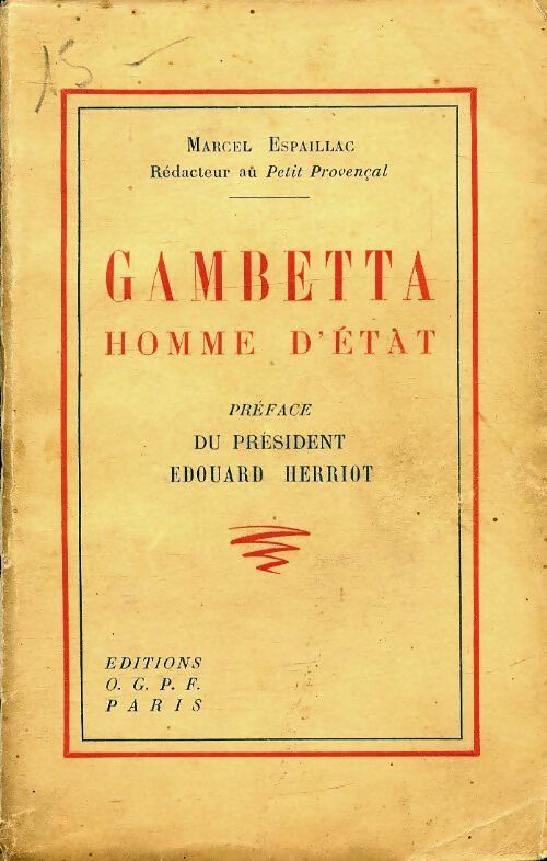 Livrenpoche : Gambetta homme d'état - Marcel Espaillac - Livre