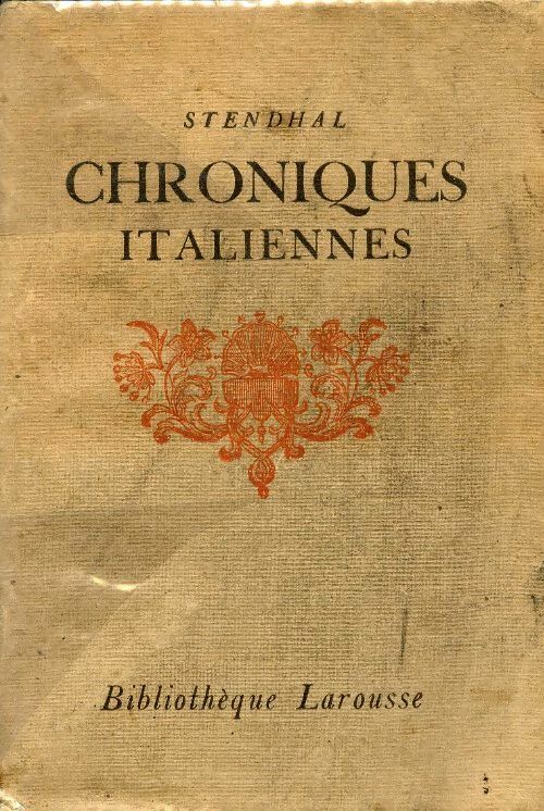 Livrenpoche : Chroniques italiennes - Stendhal - Livre