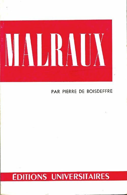 Livrenpoche : Malraux - Pierre De Boisdeffre - Livre