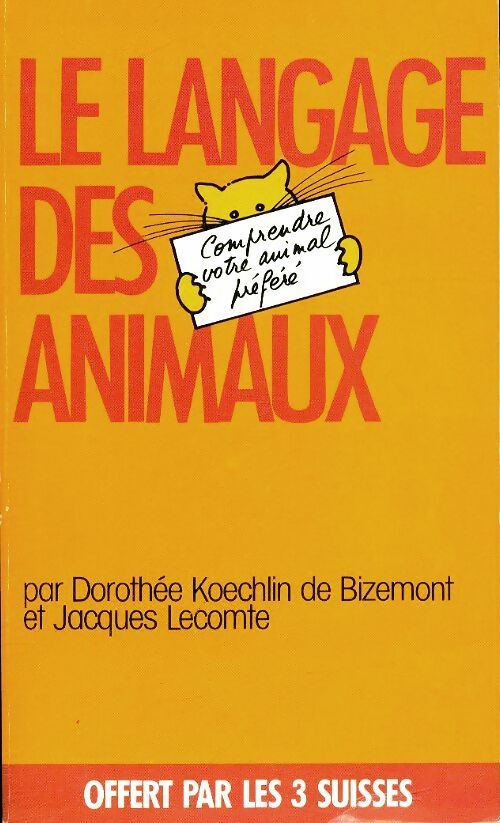 Livrenpoche : Le langage des animaux - Jacques Lecomte - Livre