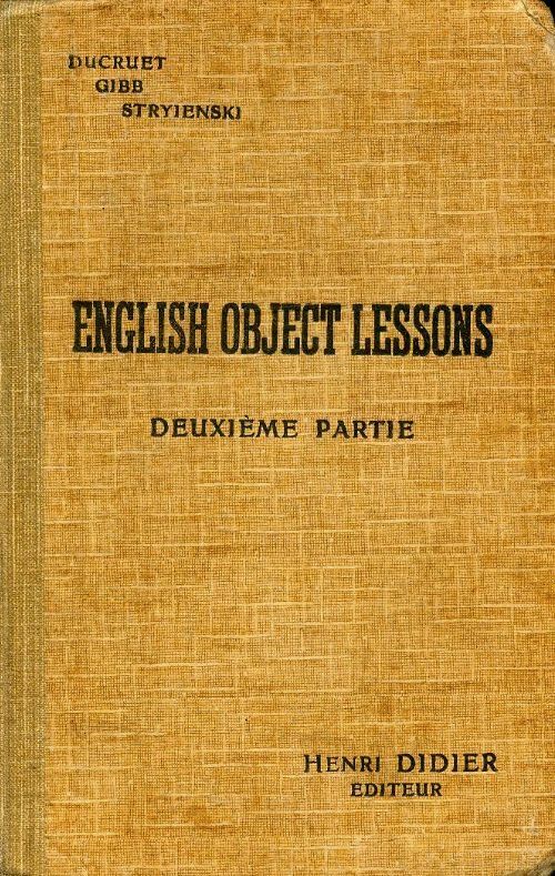 Livrenpoche : English object lessons second part - M. Ducruet - Livre