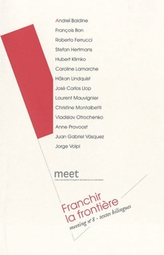 Meet n°8 : Franchir la frontière - Collectif -  Meet GF - Livre