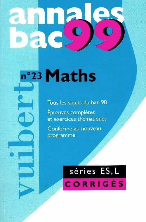 Livrenpoche : Mathématiques Bac ES, L sujets et corrigés - Collectif - Livre