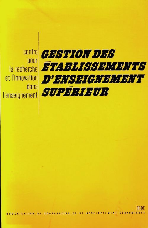 Livrenpoche : Gestion des établissements d'enseignement supérieur - Collectif - Livre