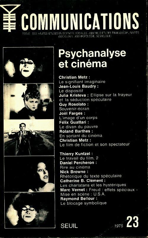 Livrenpoche : Communications n°23 : Psychanalyse et cinéma - Collectif - Livre
