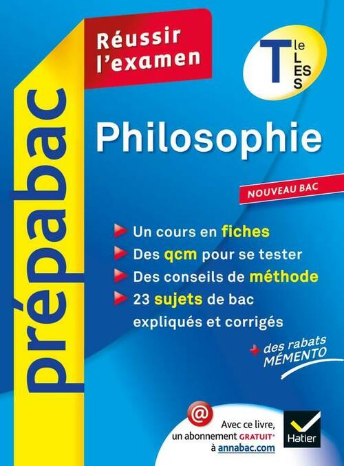 Philosophie Terminales L, ES, S - Stéphane Vial -  Prépabac - Livre