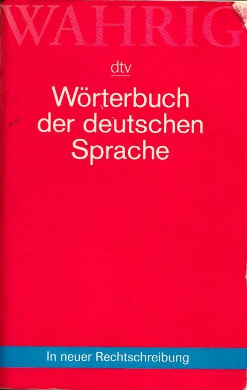 Livrenpoche : Dtv-worterbuch der deutschen sprache - Gerhard Wahrig - Livre